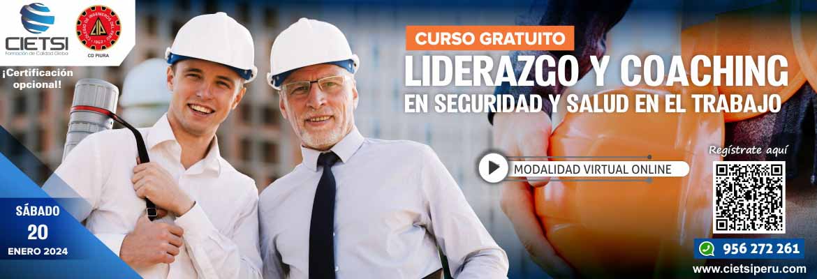 CURSO ESPECIALIZADO LIDERAZGO Y COACHING EN SEGURIDAD Y SALUD EN EL TRABAJO 2024